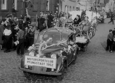 MCP-Beteiligung am Karnevalsumzug 1953